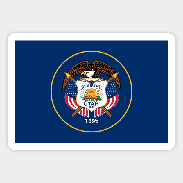 Classic Utah State Flag Magnet by MrFranklin